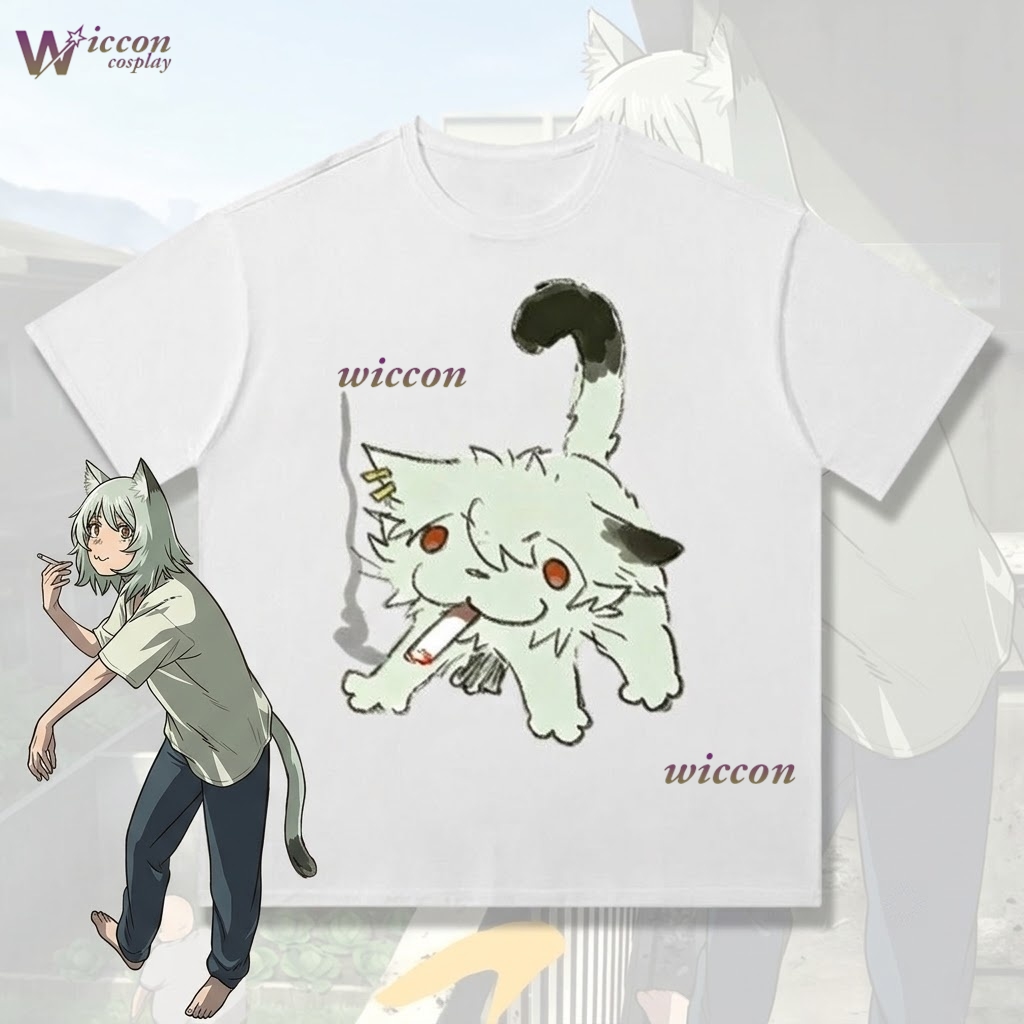 Anime Merchandise Shirt - تي شيرت قطني بأكمام قصيرة بطباعة