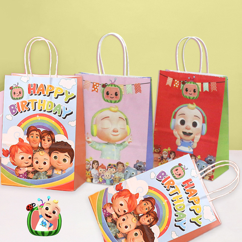 Anime Merchandise Bag - Cocomelons مجموعة حقائب هدايا الحفلات لطيف