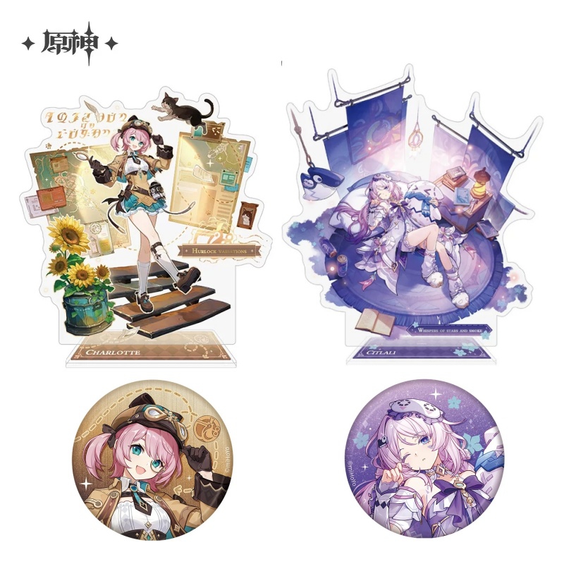 Charlotte Anime Merchandise - مجموعة دبابيس وحوامل شخصيات أنيمي مرخصة