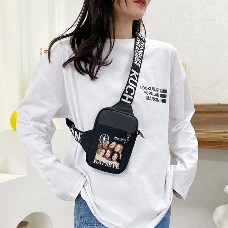 موضة K POP K-KATSEYE حقيبة كتف - مراجعة Anime Merchandise Bag وسعره