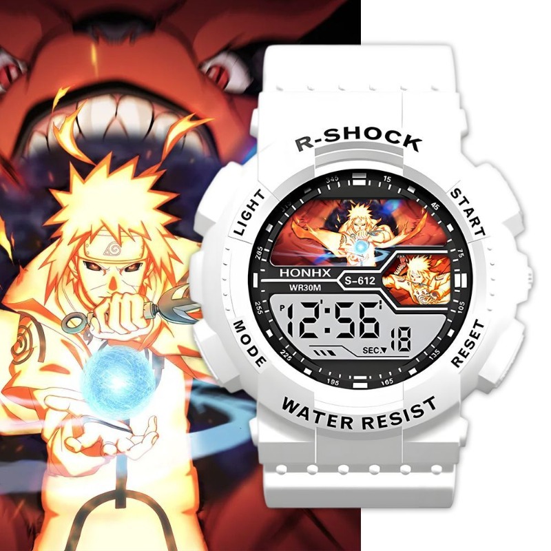 ساعة يد إلكترونية أنيقة بتصميم - مراجعة Anime Merchandise Naruto وسعره