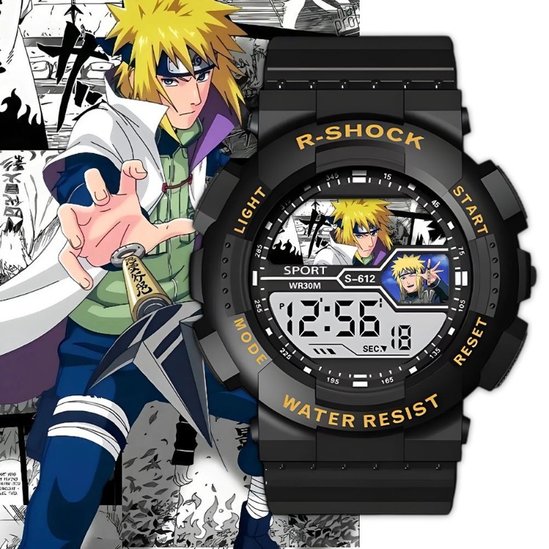 ساعة يد إلكترونية أنيقة بتصميم - مراجعة Anime Merchandise Naruto وسعره