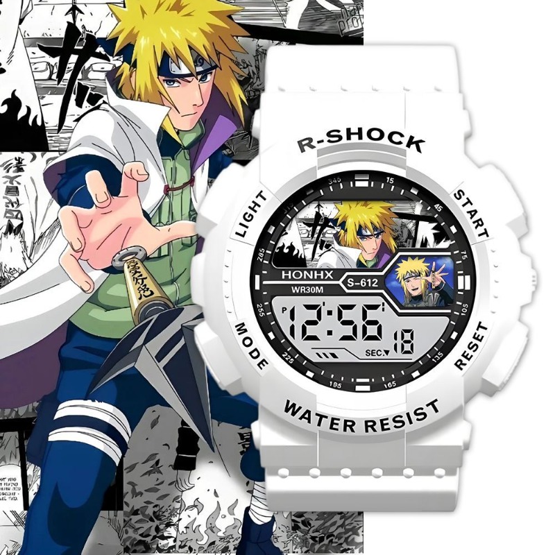 ساعة يد إلكترونية أنيقة بتصميم - مراجعة Anime Merchandise Naruto وسعره