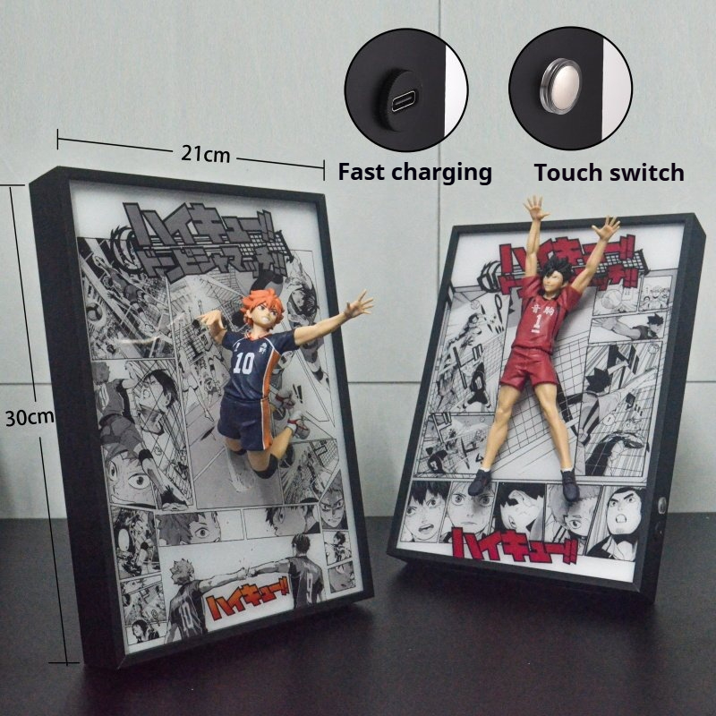هايكيو!! لوحة إضاءة ثلاثية الأ - مراجعة Anime Merchandise Haikyuu وسعره