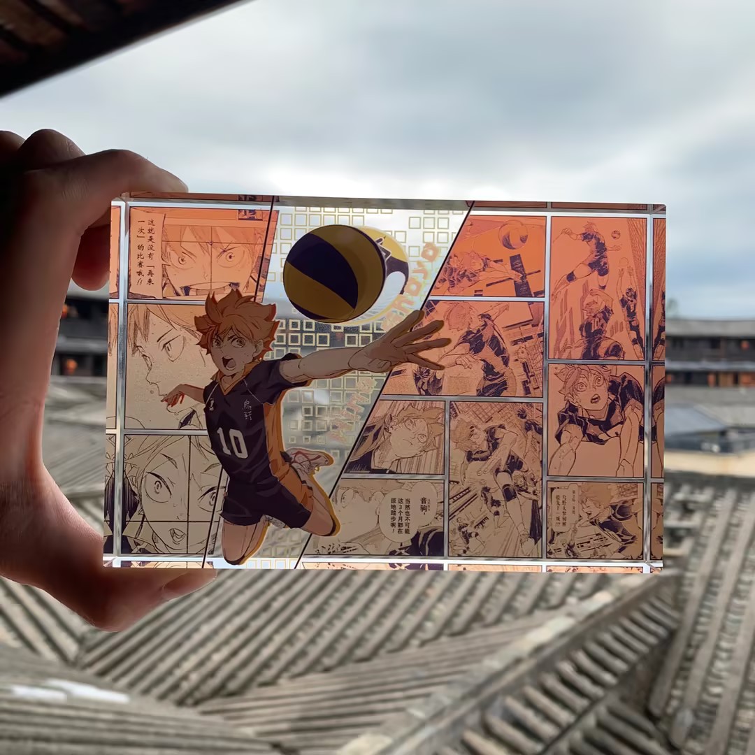 حامل أكريليك للديكور على شكل ش - مراجعة Anime Merchandise Haikyuu وسعره